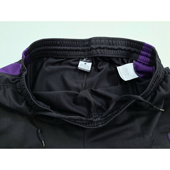 Nike Men's XL Elite THERMA-FIT Basketball Training Gym Pants Black Purple - Picture 6 of 12